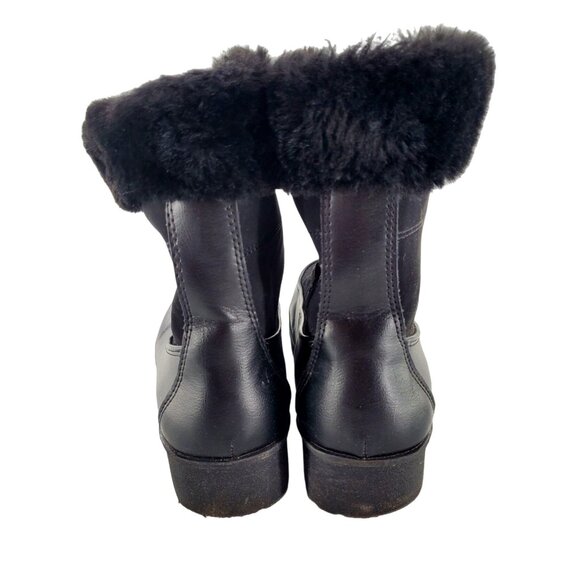 JBU 7 Boots Woman Faux Fur Winter Snow Outdoor Combat Water Resistant Shoe Jambu - Picture 3 of 13